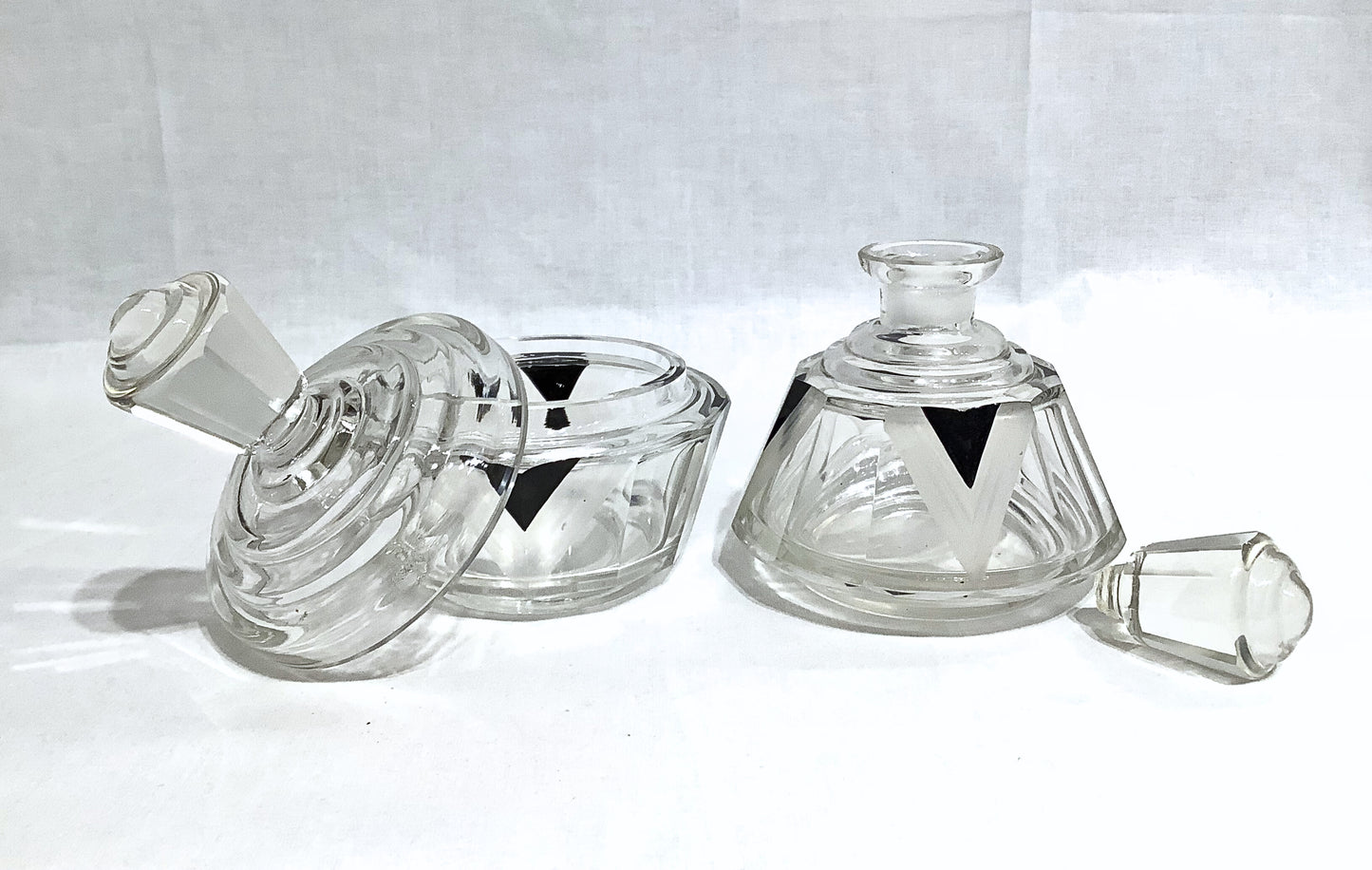 Art Deco Vanity Jars