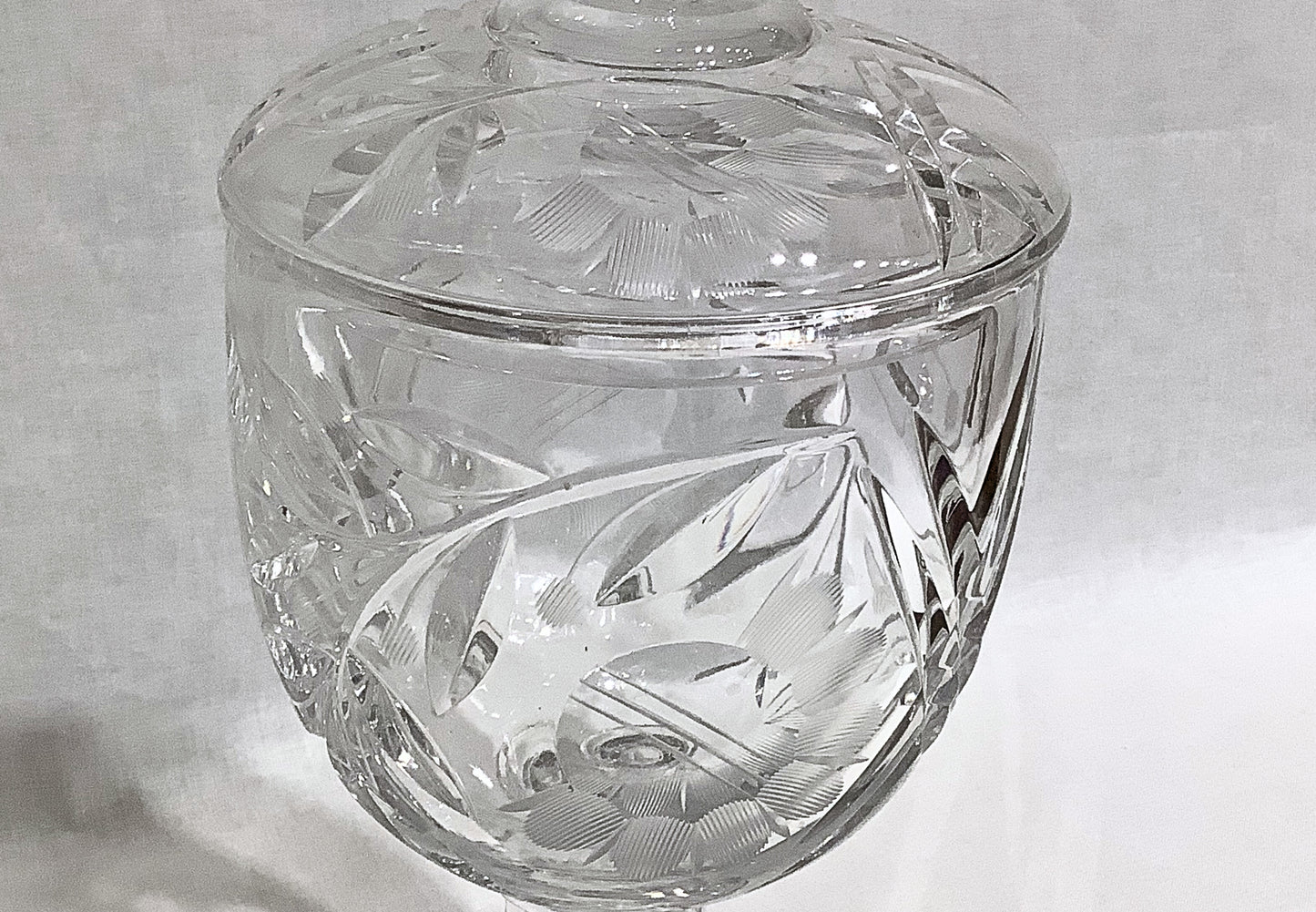 Antique Cut Crystal Candy Jar