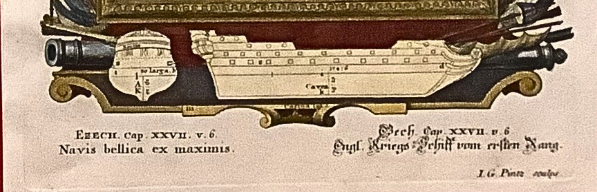 Antique Tall Ship Engraving