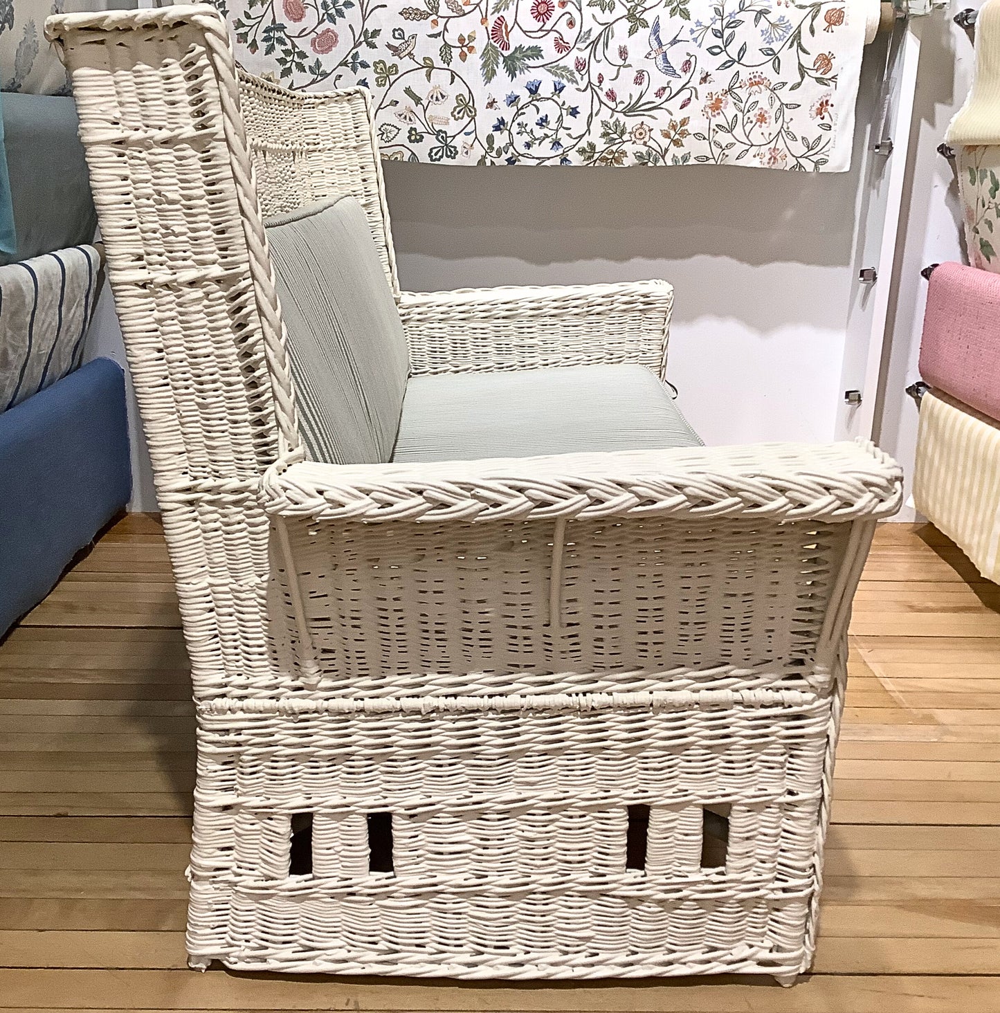 Victorian Wicker Bench