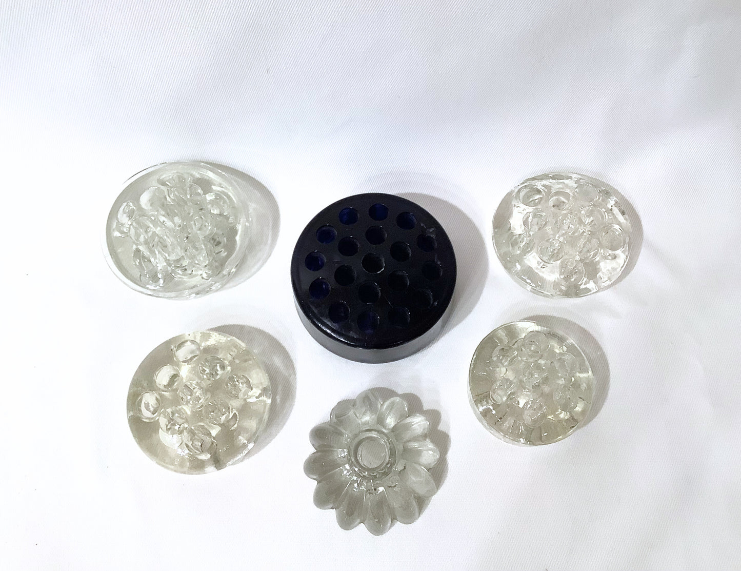 Vintage Glass Flower Frogs