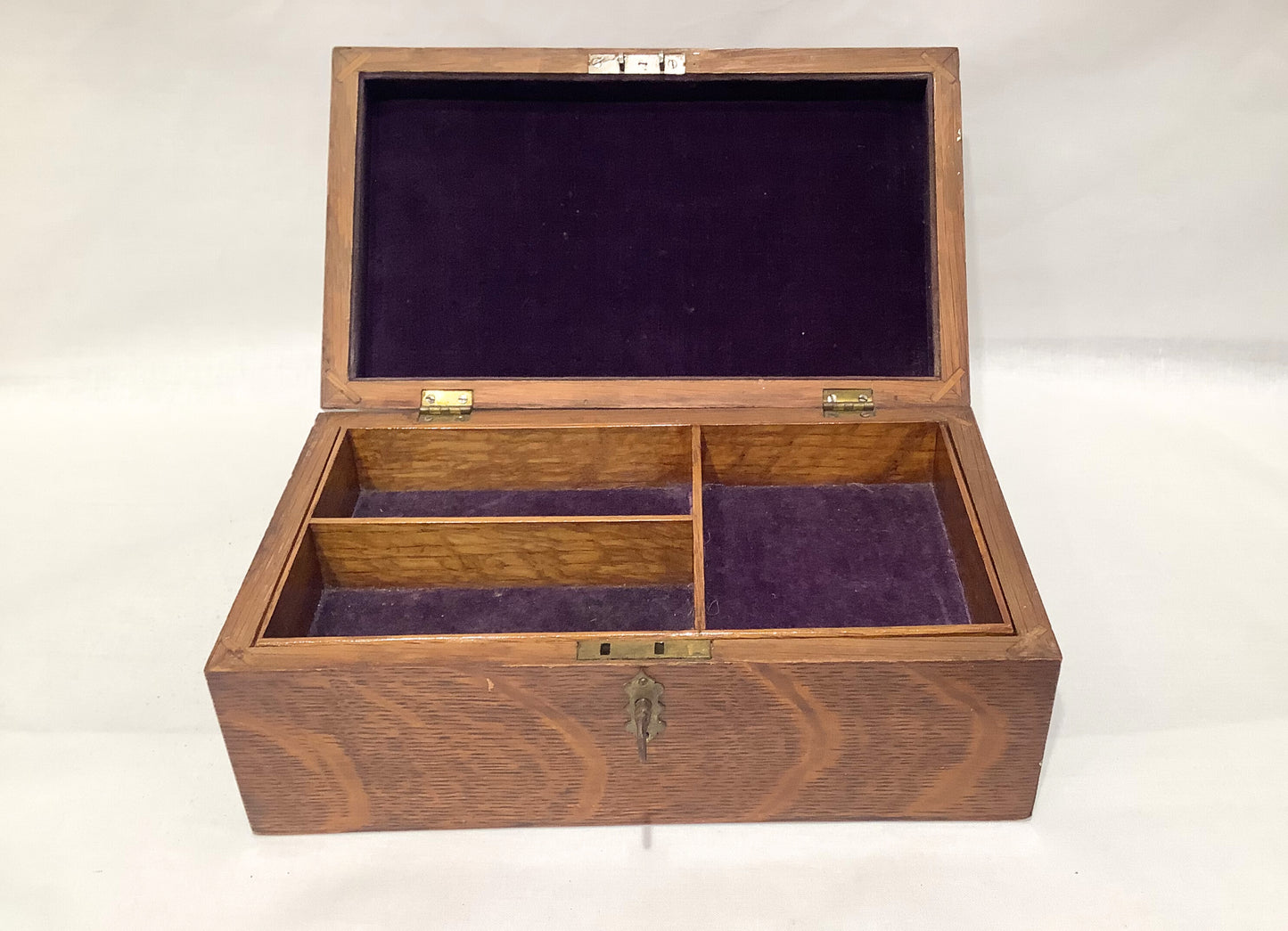 Antique Wooden Jewelry Box