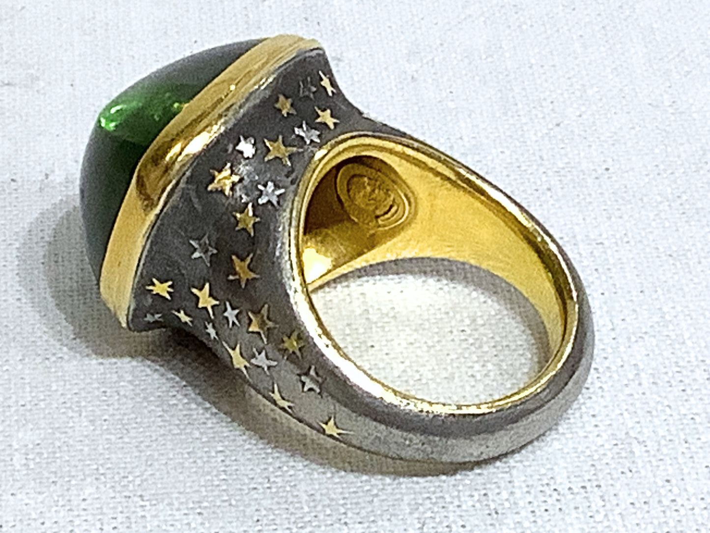 26 caret Peridot Ring