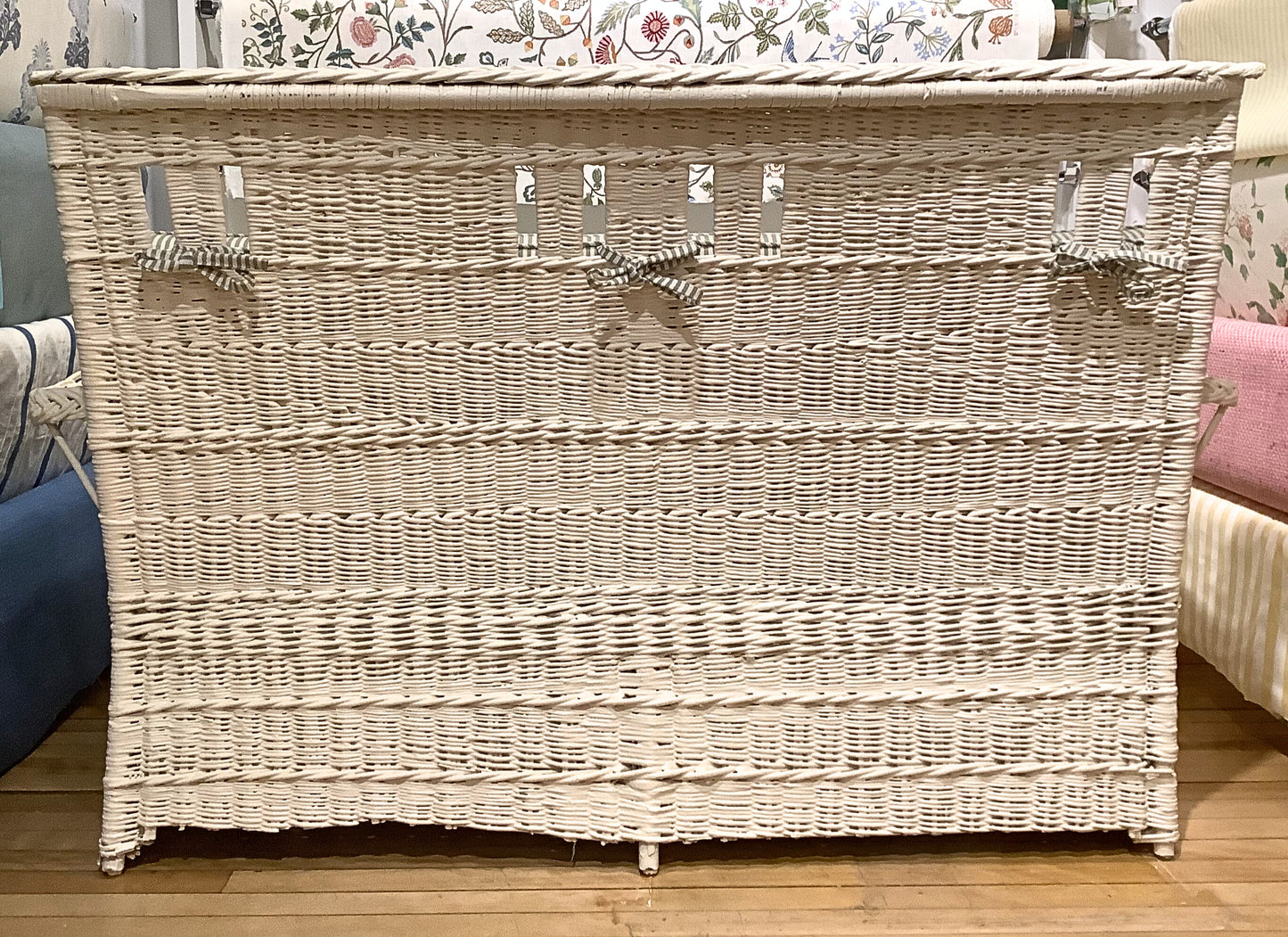 Victorian Wicker Bench