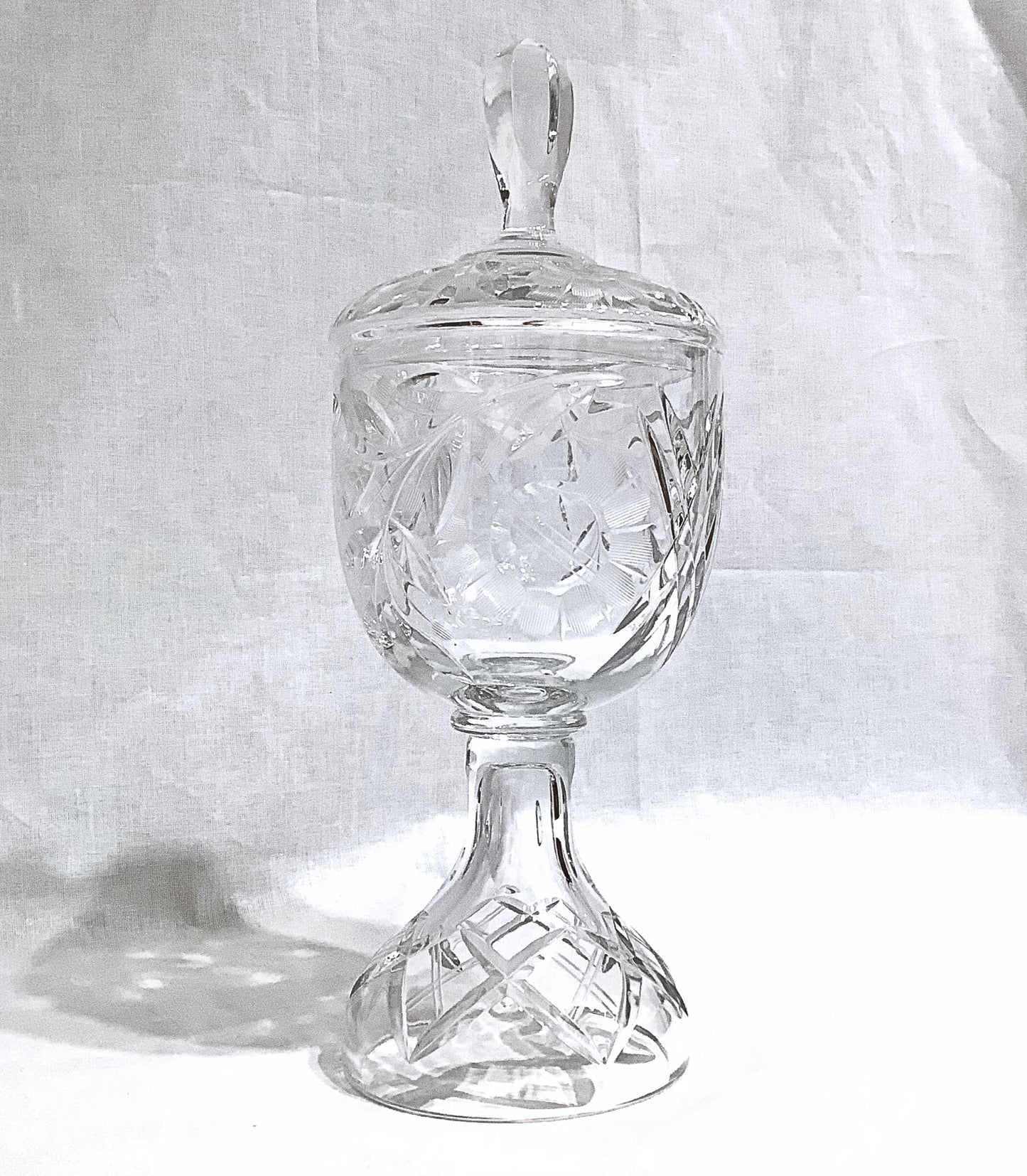 Antique Cut Crystal Candy Jar