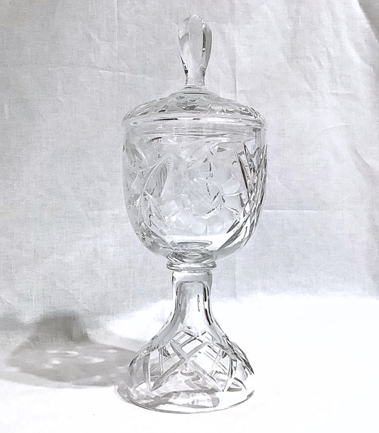 Antique Cut Crystal Candy Jar