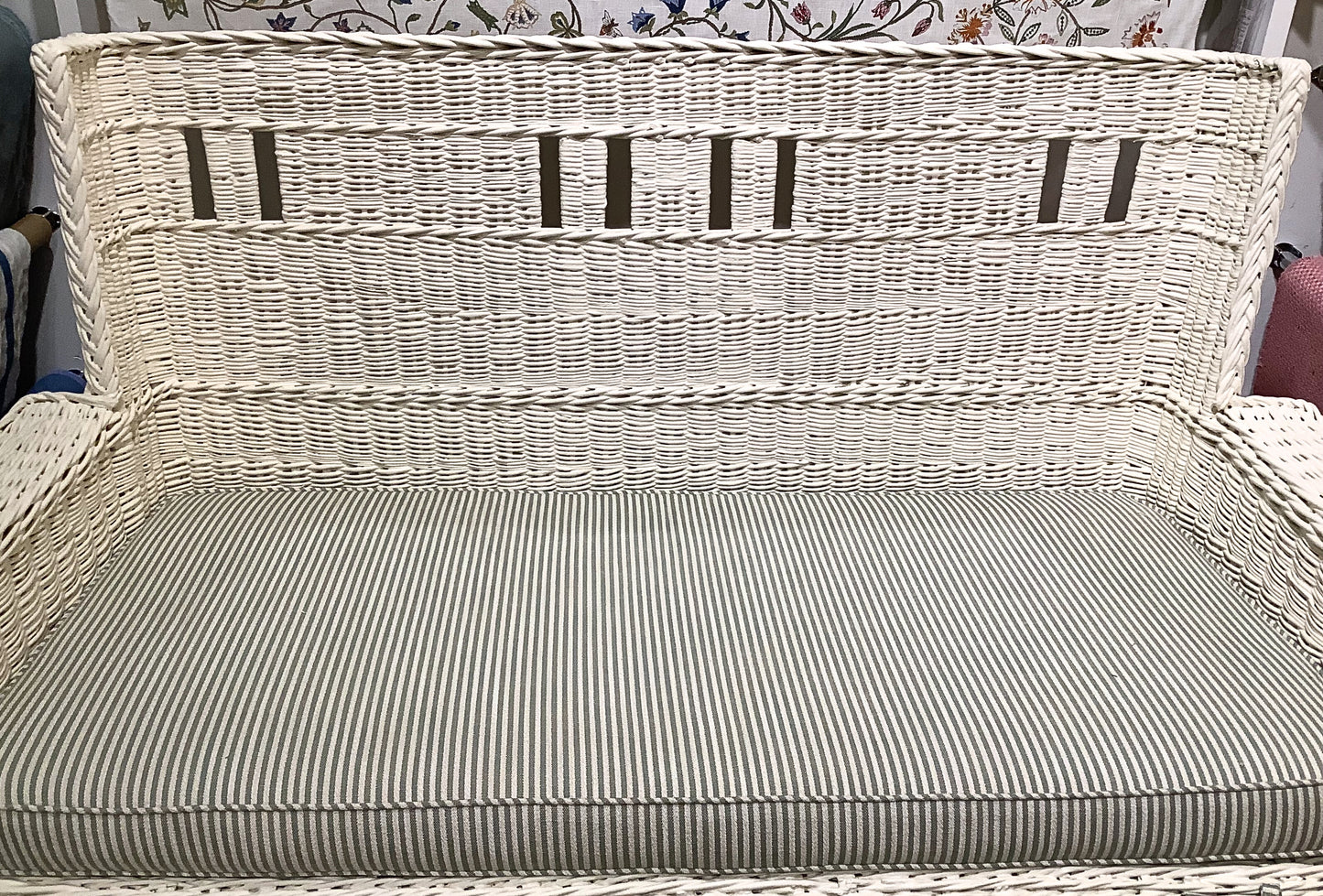 Victorian Wicker Bench
