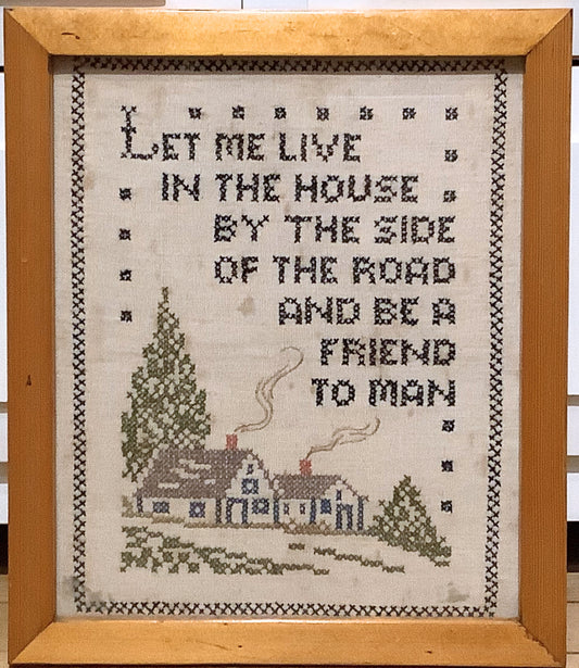 Vintage Framed Sampler
