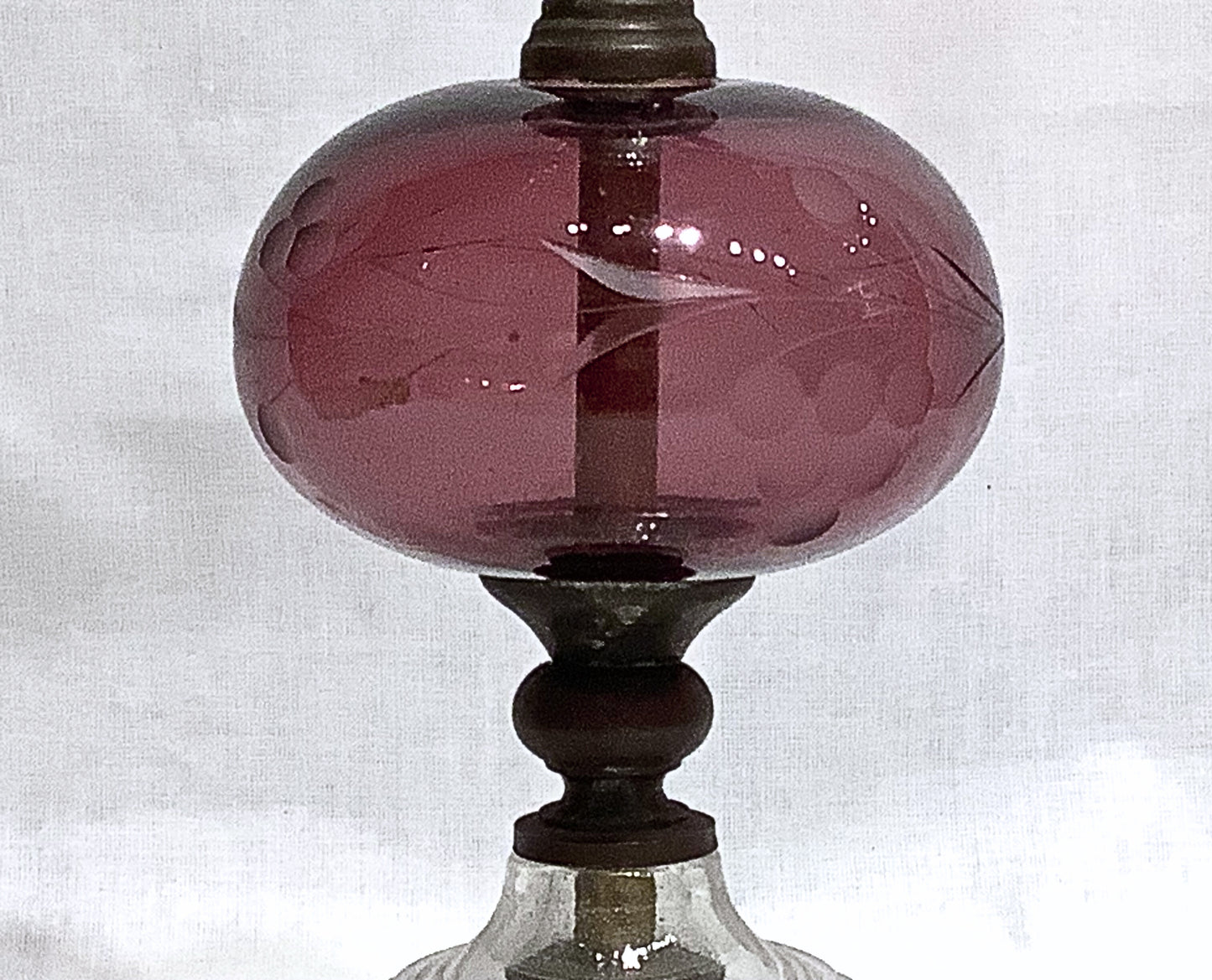 Depression Glass Lamp