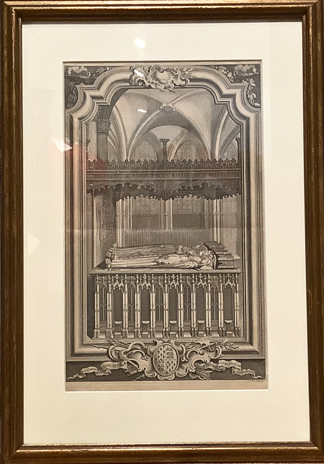 Antique English Engraving of the King Henry II