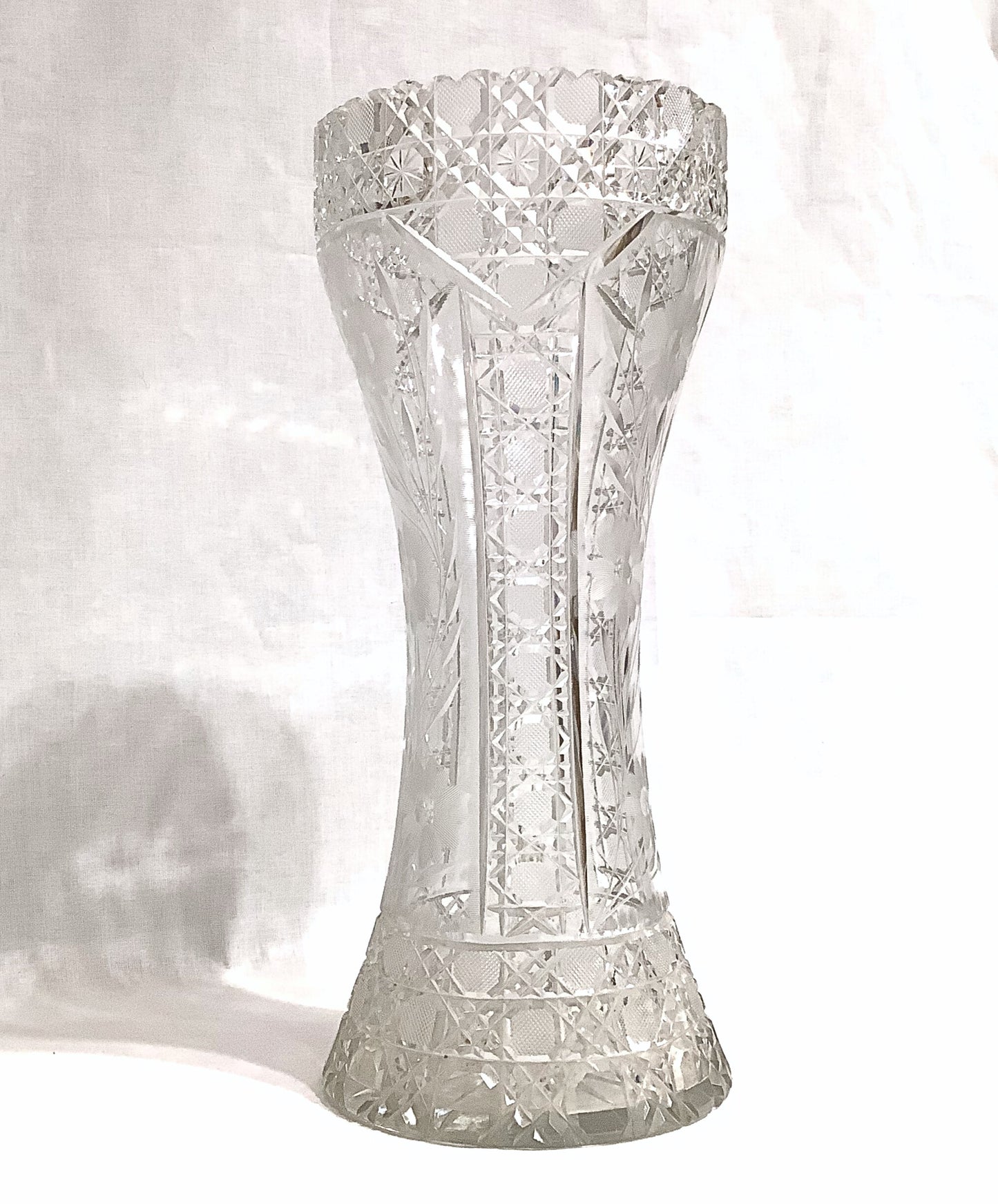 American Brilliant Cut Crystal Vase