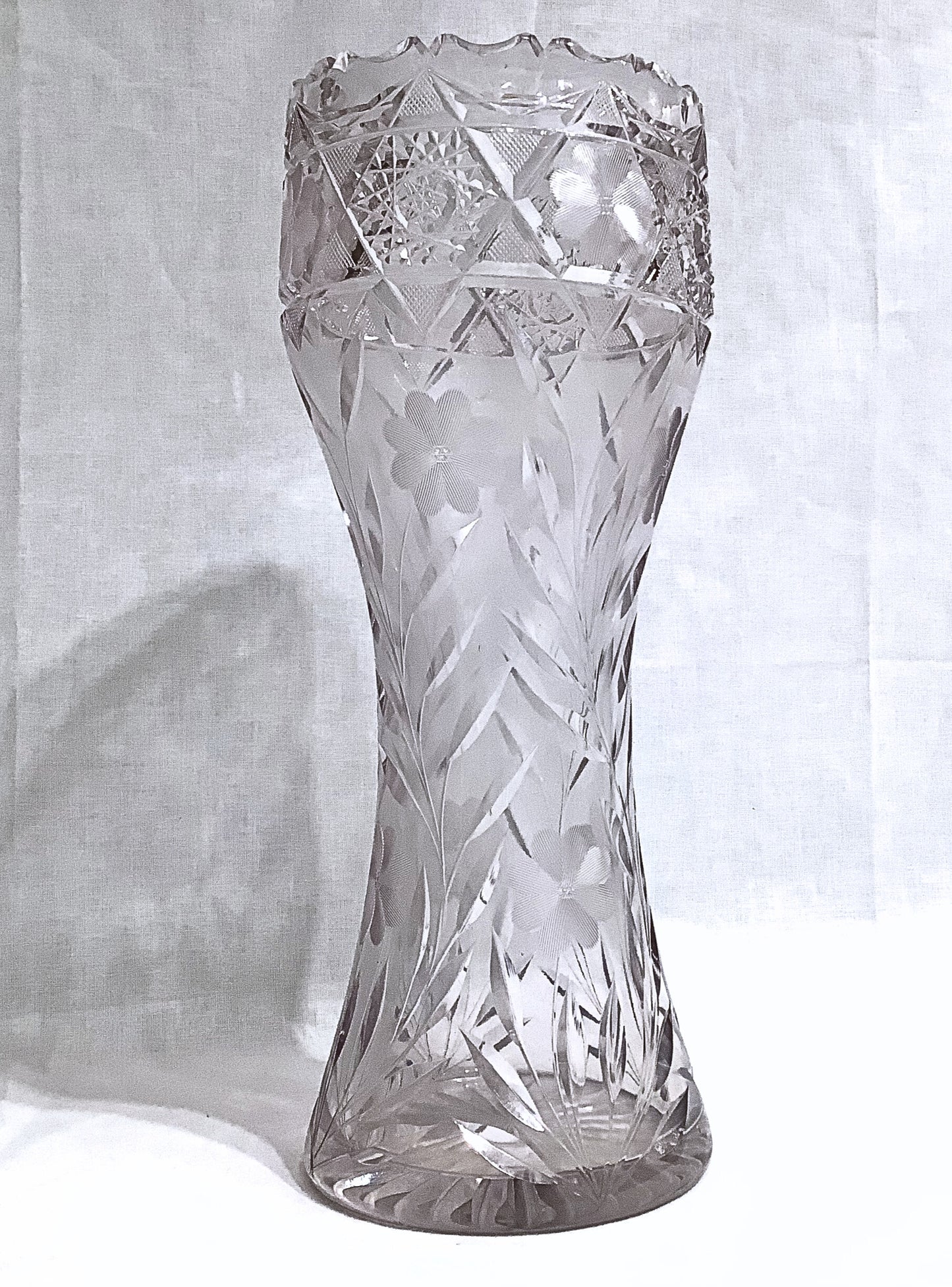 American Brilliant Cut Crystal Vase