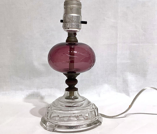 Depression Glass Lamp