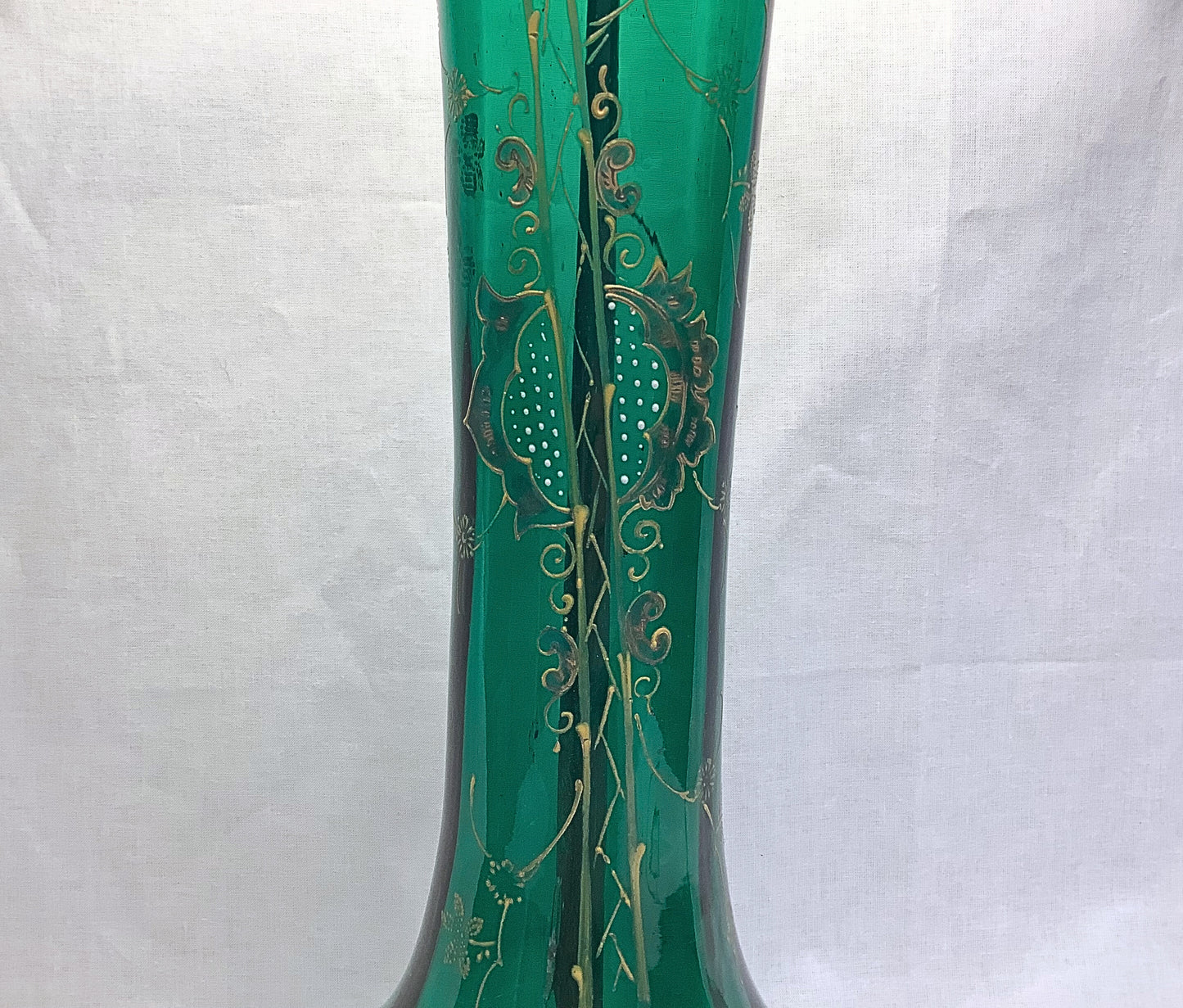 Antique Glass Base Lamp