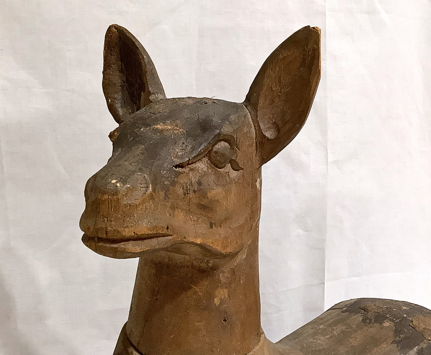 Hand Carved Wooded Deer