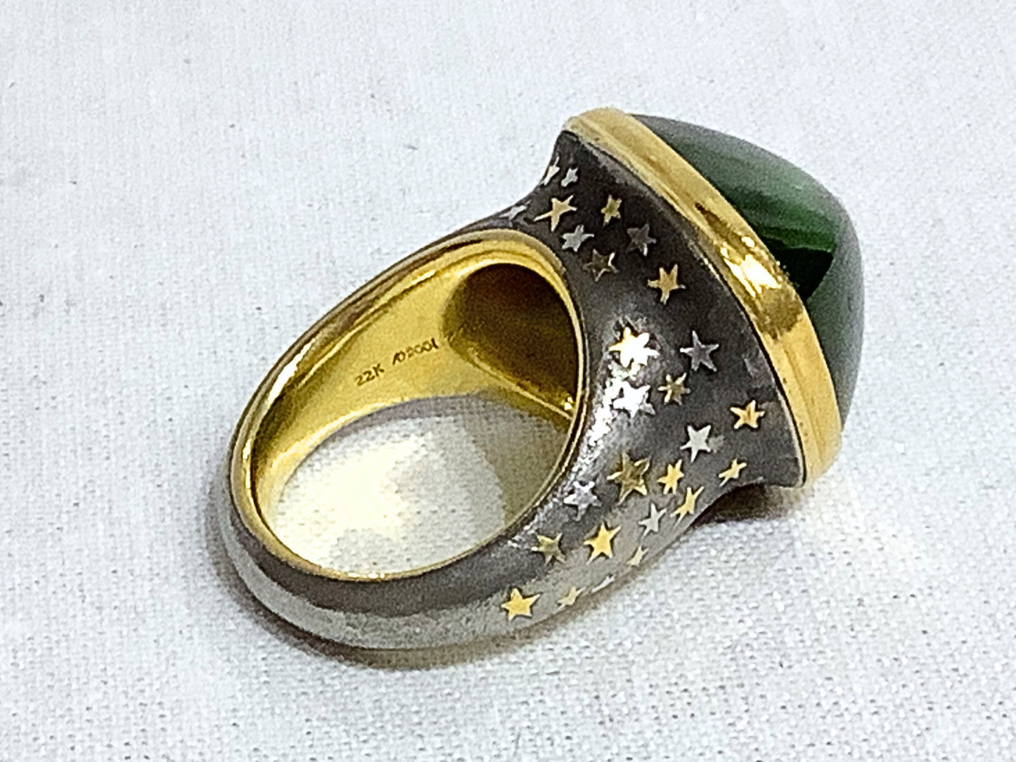 26 caret Peridot Ring