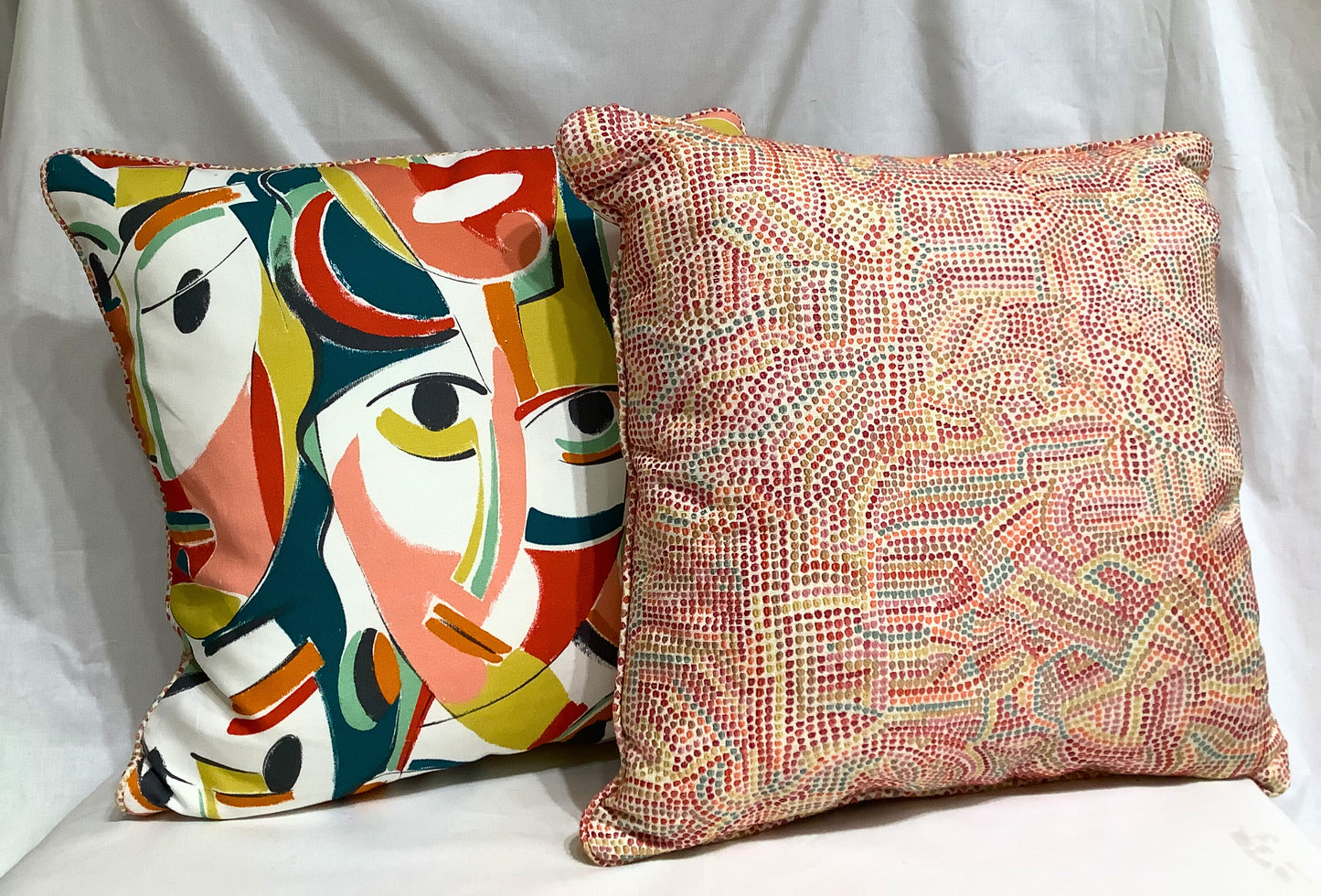 22" Pillows in Pierre Frey and Schumacher Fabric