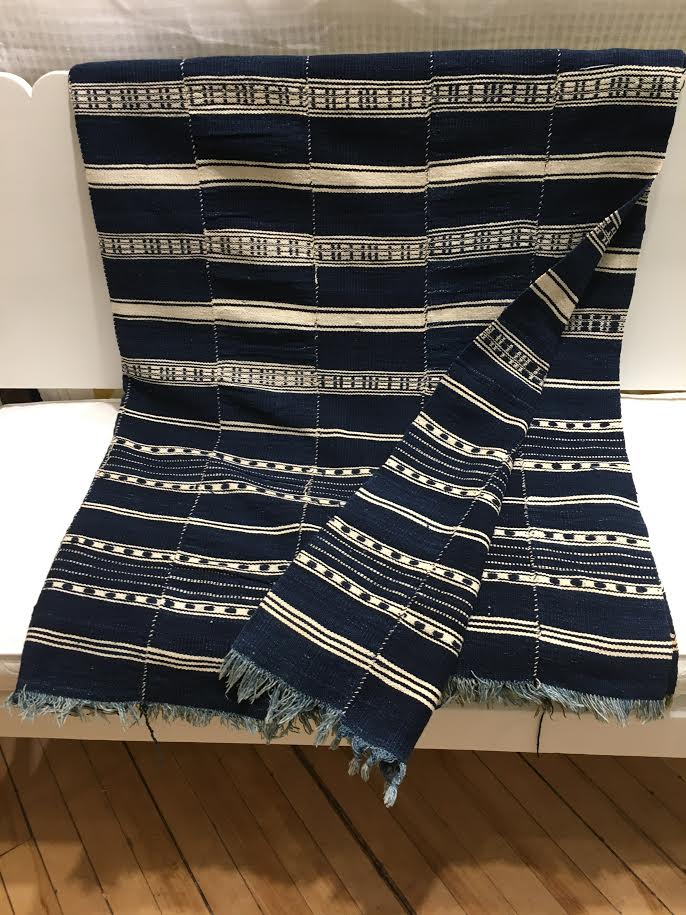 Vintage Liberian Indigo Blanket