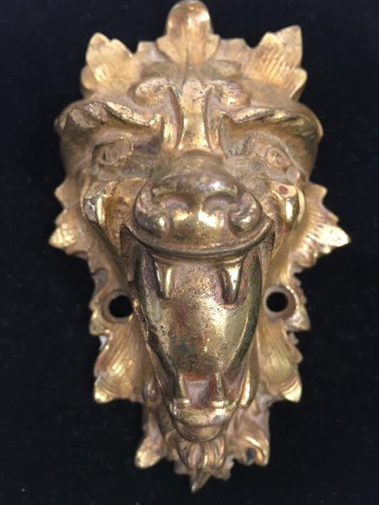 Antique Bronze Hardware in the Image of a Wolf