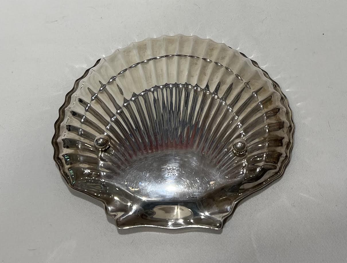 Sterling Silver Scallop Shell Serving Dish