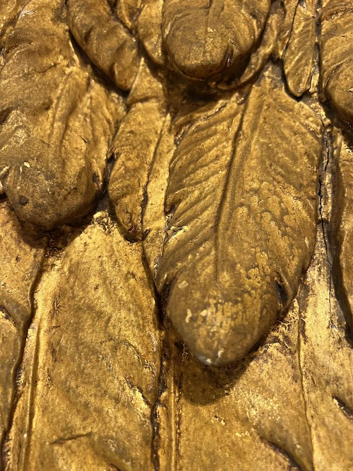 Antique Carved Wooden Wings