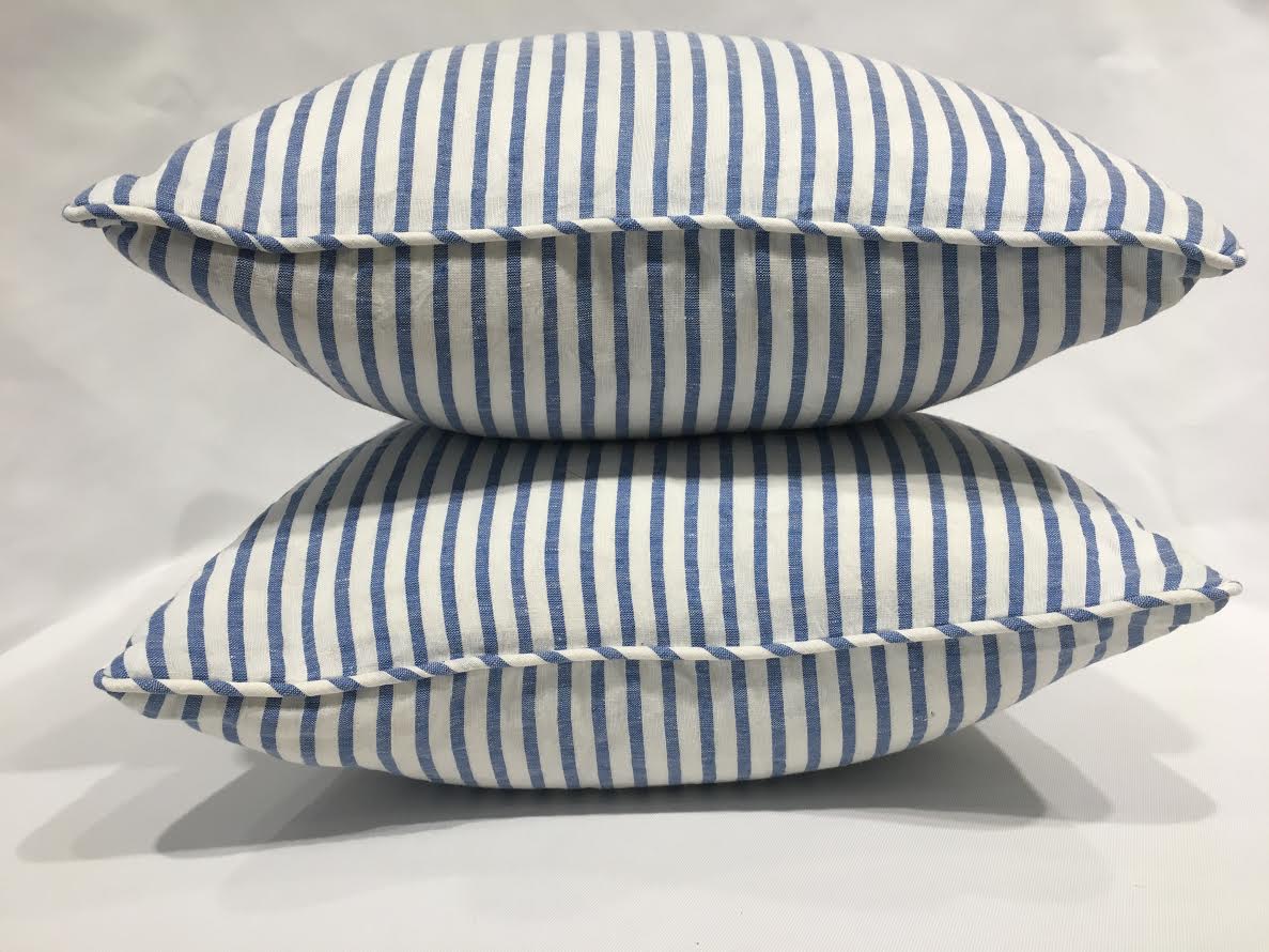 18" Nautical Striped Pillows