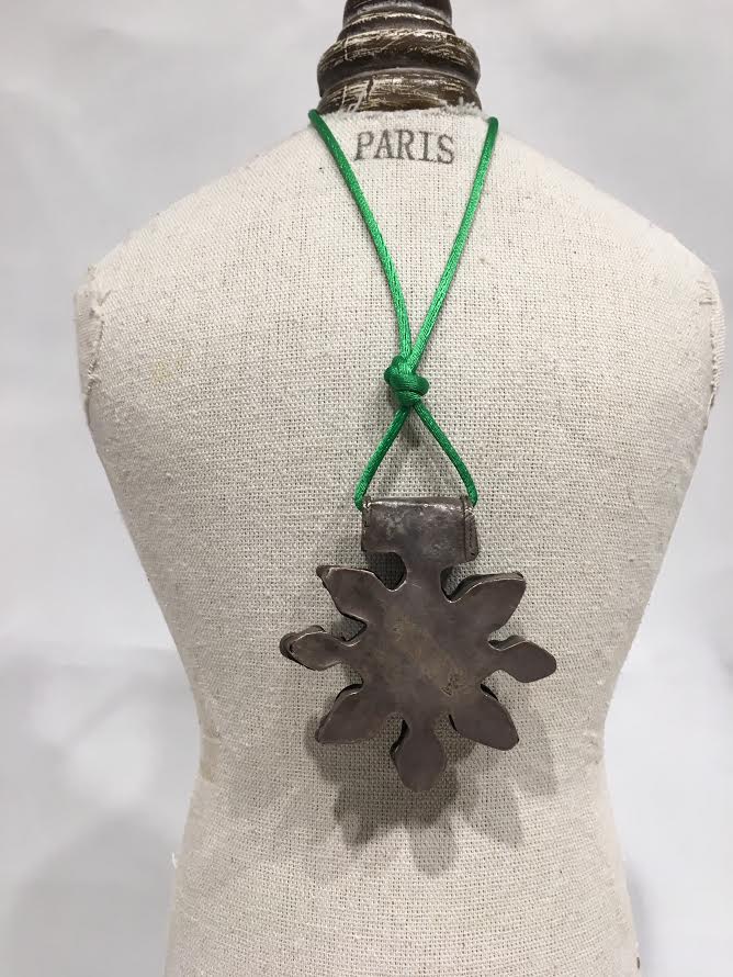 Tuareg Silver & Enamel Pendant