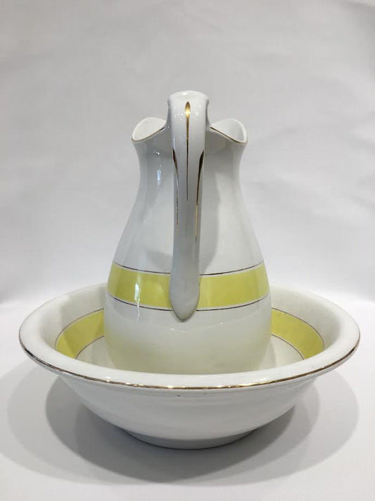 Antique Pitcher & Bowl