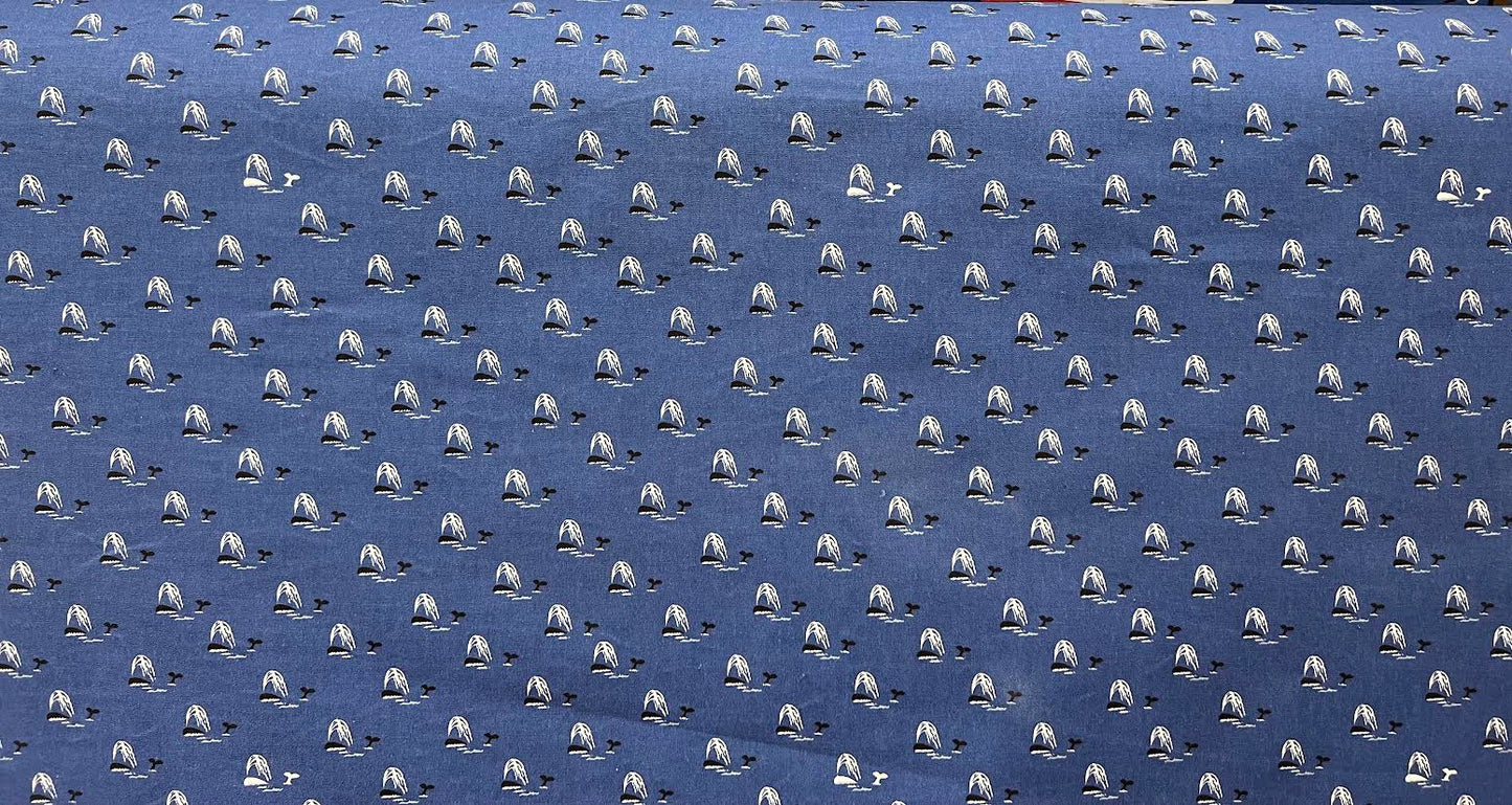 WD Whales Fabric