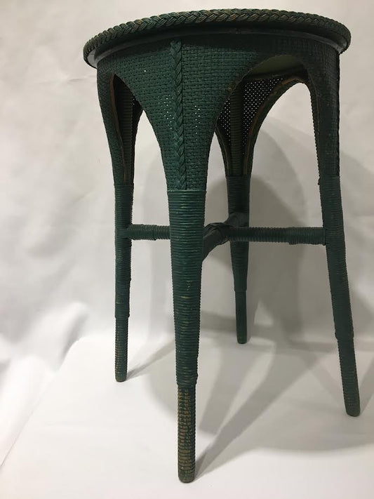 Antique Wicker Side Table