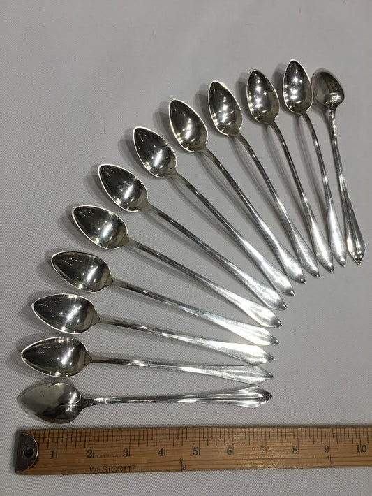 Set of Antique Sterling Silver Parfait Spoons from JE Caldwell & Co.