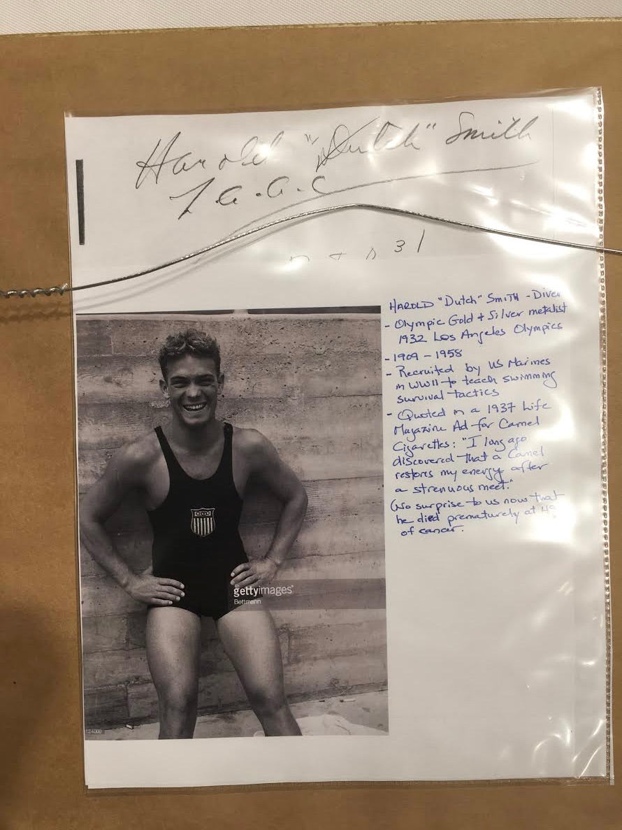 Framed Signed Photo of Harold "Dutch" Smith