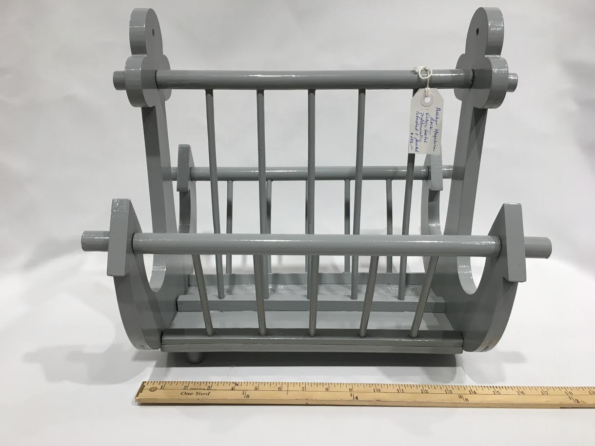 Vintage Wooden Anchor Magazine Rack