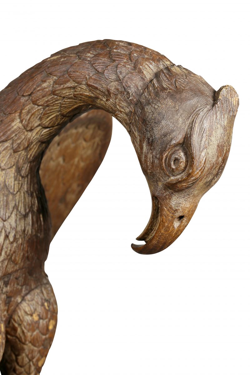 Carved Oak Eagle Lectern