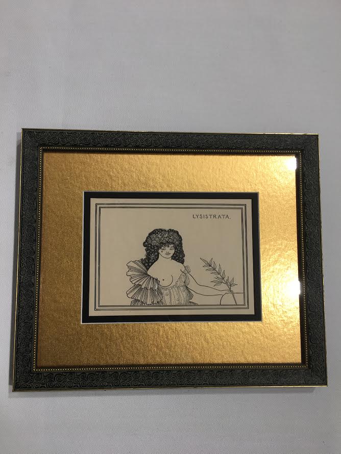 Engraving of Aubrey Beardsley Illustration