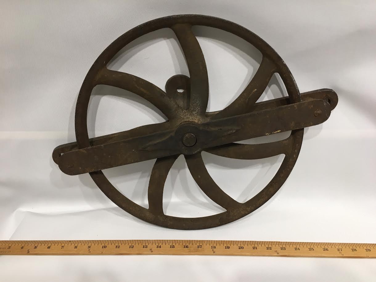 Vintage Cast Iron Pulley