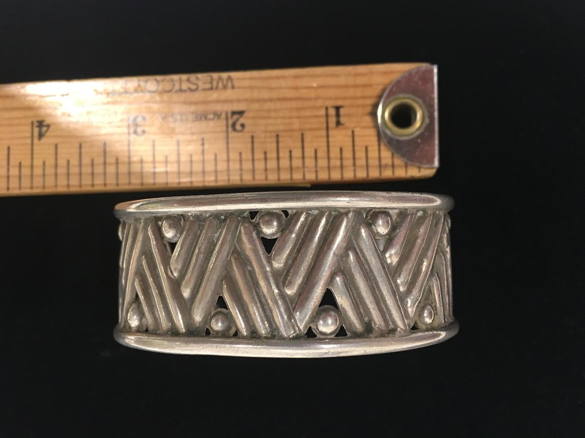 Antique Mexican Silver Cuff designed by William Spratling.