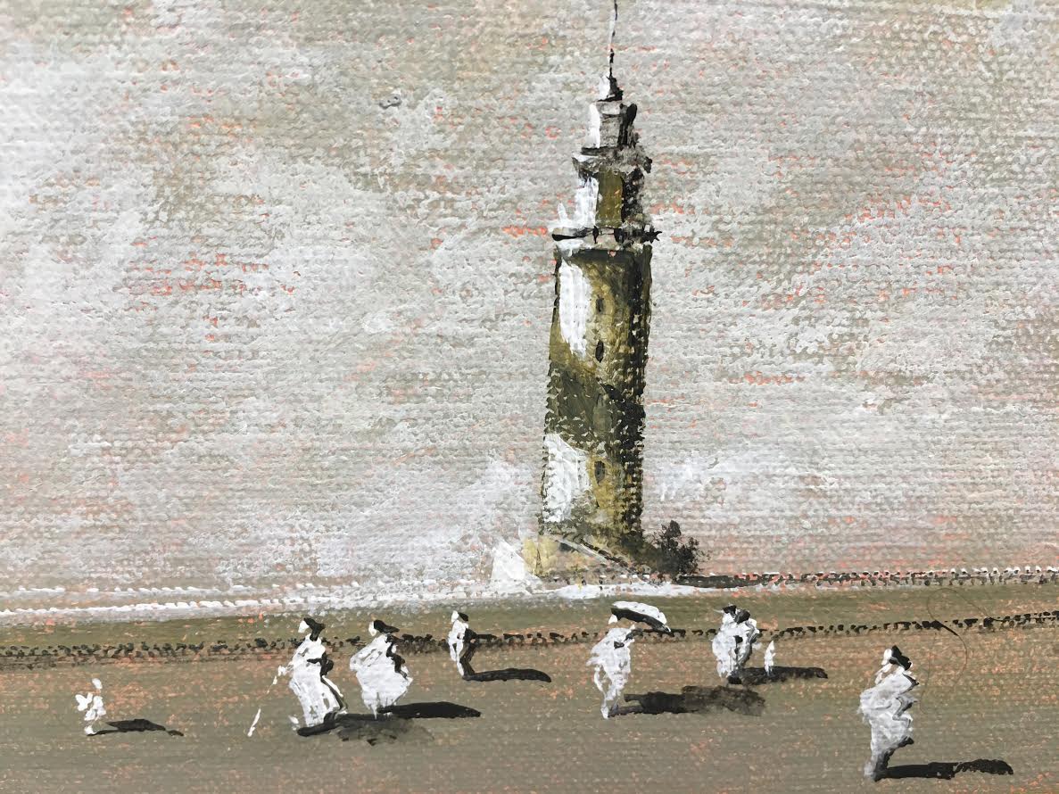 Painting by Laurent Hours from his Lighthouse Series