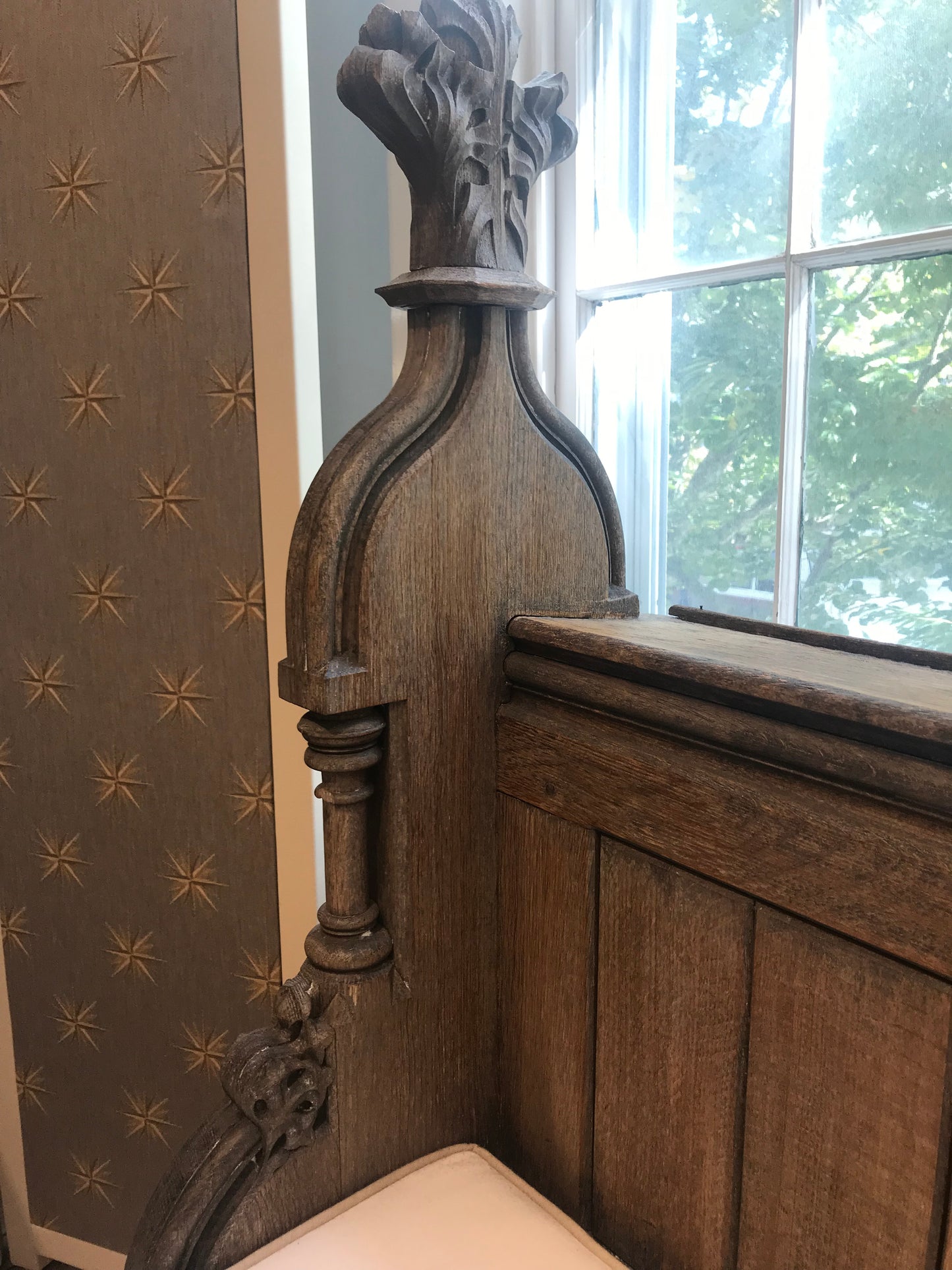 19th Century Carved English Church Pew
