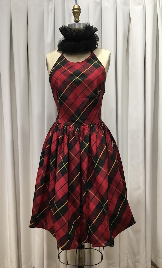 Tartan shop cocktail dress