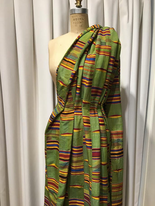 Vintage Kante Cloth in Multi-Green