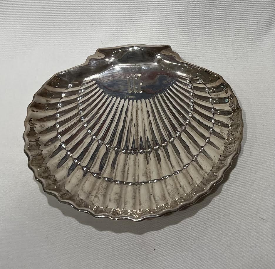Sterling Silver Scallop Shell Serving Dish