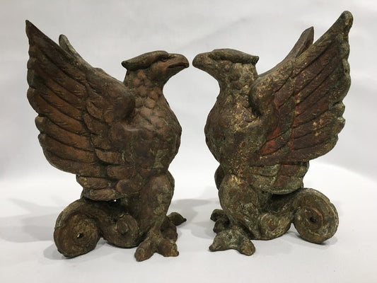 Pair of Antique Griffin Architectural Elements
