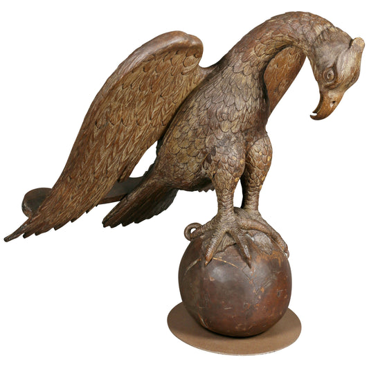 Carved Oak Eagle Lectern