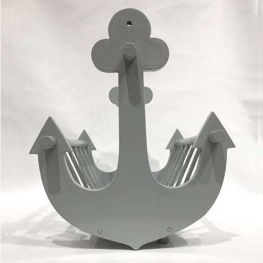 Vintage Wooden Anchor Magazine Rack