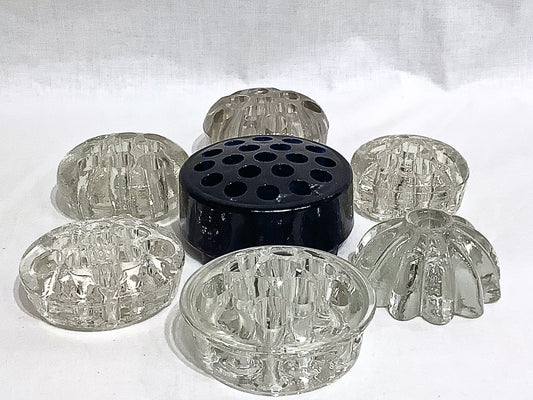 Vintage Glass Flower Frogs
