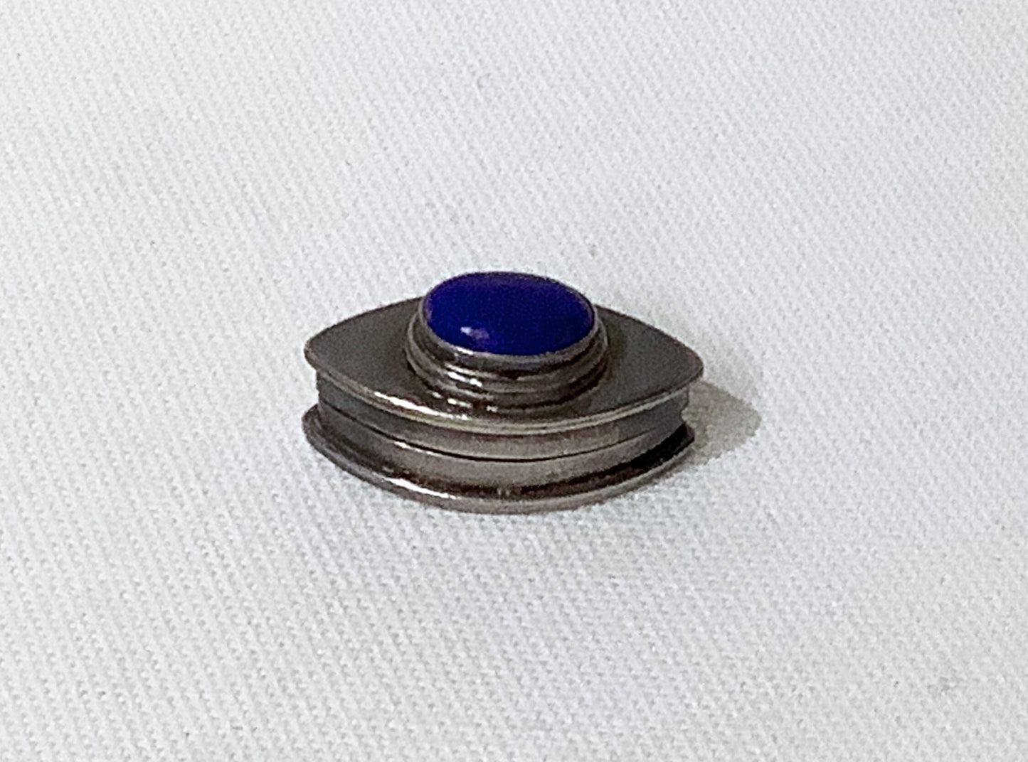 Sterling Silver Pill Box with Lapis