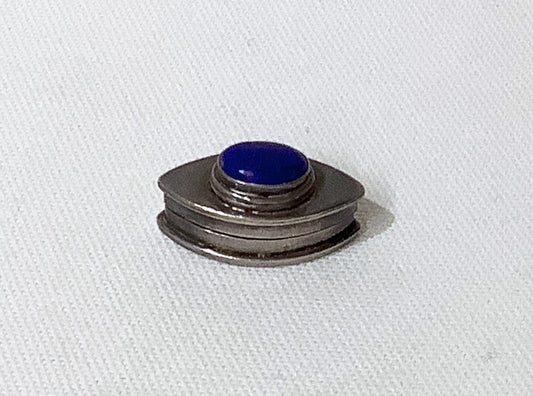 Sterling Silver Pill Box with Lapis