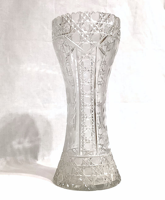 American Brilliant Cut Crystal Vase