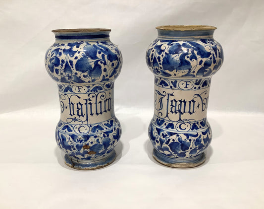 17th C Albarello Jars